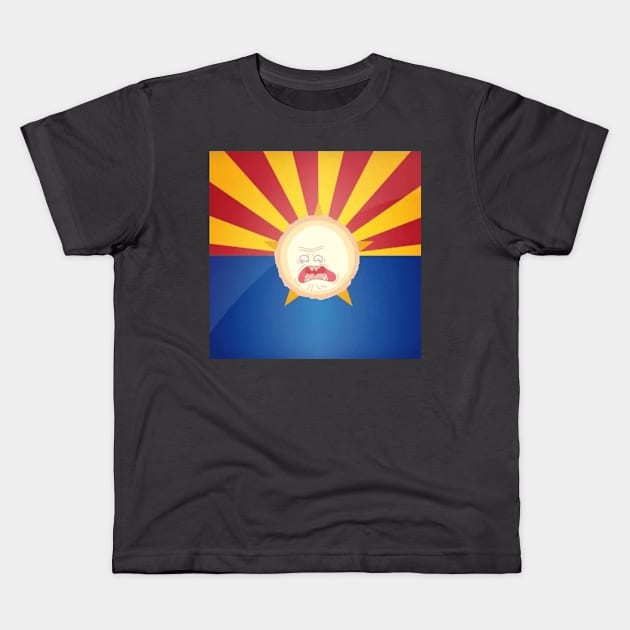 AZ Angry Sun Kids T-Shirt by B Dangerous 